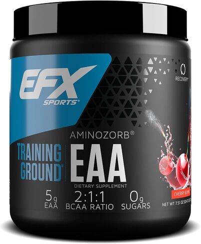 ملعب التدريب الرياضي EFX EAA | مكمل الأحماض الأمينية الأساسية | تخليق الطاقة والبروتين | قبل التمرين أو أثناءه أو بعده | 40 حصة (قنبلة الكرز) in Kuwait