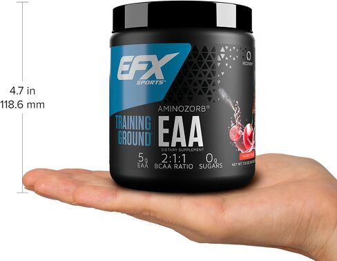 ملعب التدريب الرياضي EFX EAA | مكمل الأحماض الأمينية الأساسية | تخليق الطاقة والبروتين | قبل التمرين أو أثناءه أو بعده | 40 حصة (قنبلة الكرز) in Kuwait
