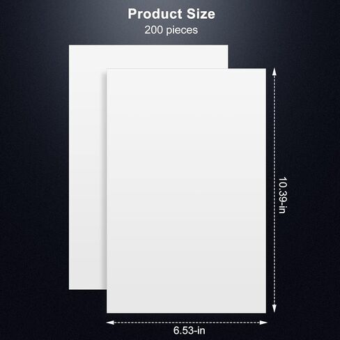 Comic Boards Pack of 200, Comic Book Backing Boards, Acid Free Clear Morden Comic Boards White in Saudi Arabia