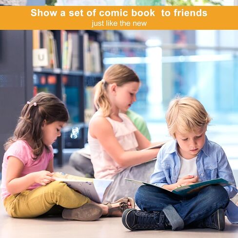 Comic Boards Pack of 200, Comic Book Backing Boards, Acid Free Clear Morden Comic Boards White in Kuwait