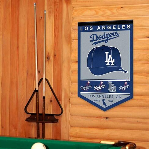 Los Angeles Dodgers Heritage History Banner Pennant in Saudi Arabia