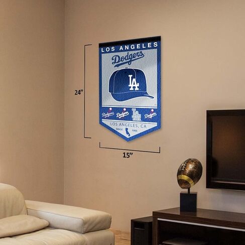 Los Angeles Dodgers Heritage History Banner Pennant in Saudi Arabia
