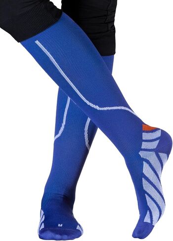 Sport Compression Socks for Men & Women, Knee High Socks Best for Running, Athletic, Nursing, Hiking, Soccer - 3 Pairs in Saudi Arabia