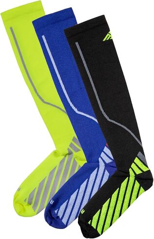Sport Compression Socks for Men & Women, Knee High Socks Best for Running, Athletic, Nursing, Hiking, Soccer - 3 Pairs in Saudi Arabia