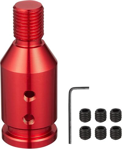TOMALL Universal Aluminum Shift Knob Adapter M12X1.25 for Non Threaded Shifter Car Adapter Accessories Compatible with BMW Mini etc. (Black) in Kuwait