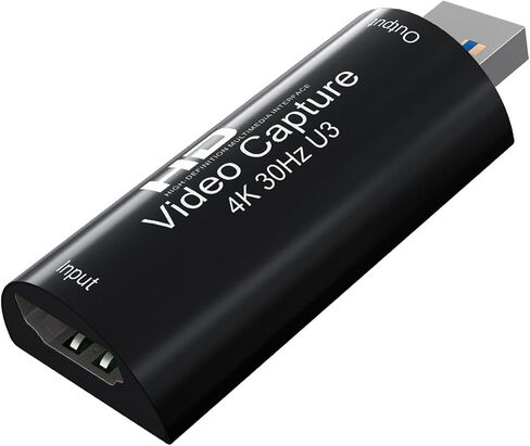 بطاقة التقاط فيديو 4K HDMI USB 3.0 1080P30hz 60FPS Cam Link Card Game Capture Card Screen Video Record Game Capture Card للبث، تستخدم لـ OBS/VLC/Amcap/الكاميرا/الكمبيوتر/التبديل/Xbox in Saudi Arabia