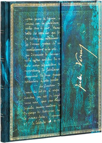 Paperblanks | Verne, Twenty Thousand Leagues | Embellished Manuscripts Collection | Hardcover | Ultra | Lined | Wrap Closure | 144 Pg | 120 GSM in Saudi Arabia