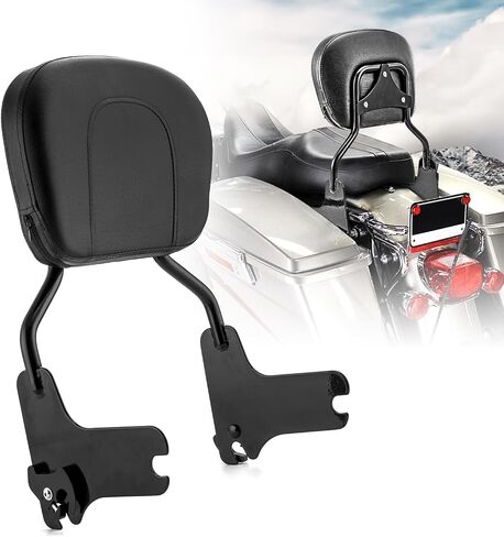 Wsays Electra Glide Sissy Bar Detachable Passenger Backrest Chrome Compatible with Harley Davidson Touring Street Glide Electra Glide Road Glide Road King 1997-2008 in Saudi Arabia