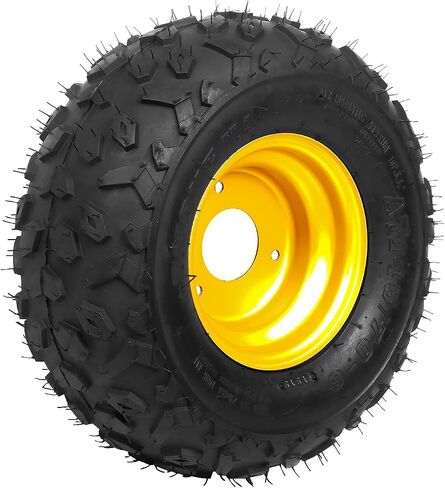 4 قطع إطارات وحواف ATV Go Kart بدون أنابيب مقاس 145 × 70-6 بوصة إطارات أمامية أو خلفية مع حواف لدراجات Go Kart Buggy ATV الصغيرة وإطارات وعجلات الدراجات الرباعية 3 فتحات تثبيت in Saudi Arabia