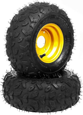 4 قطع إطارات وحواف ATV Go Kart بدون أنابيب مقاس 145 × 70-6 بوصة إطارات أمامية أو خلفية مع حواف لدراجات Go Kart Buggy ATV الصغيرة وإطارات وعجلات الدراجات الرباعية 3 فتحات تثبيت in Saudi Arabia