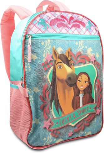 مجموعة حقيبة ظهر وحقيبة غداء للأطفال من سبيريت ستور دريم وركس سبيريت - حزمة من 5 قطع مع حقيبة ظهر وصندوق غداء معزول وزجاجة مياه وملصقات والمزيد (لوازم مدرسة سبيريت للفتيات) in Kuwait
