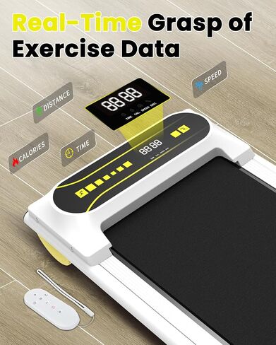 Under Desk Treadmill, Walking Pad Treadmill Under Desk 2.25HP, Portable Electric Small Treadmills for Home/Office, Compact Mini Running Walking Machine with Remote Control in Saudi Arabia