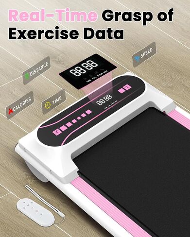 Under Desk Treadmill, Walking Pad Treadmill Under Desk 2.25HP, Portable Electric Small Treadmills for Home/Office, Compact Mini Running Walking Machine with Remote Control in Saudi Arabia