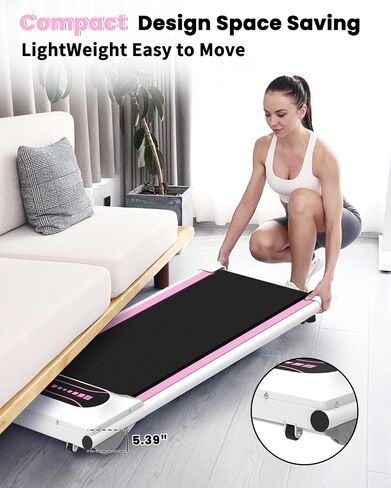 Under Desk Treadmill, Walking Pad Treadmill Under Desk 2.25HP, Portable Electric Small Treadmills for Home/Office, Compact Mini Running Walking Machine with Remote Control in Saudi Arabia