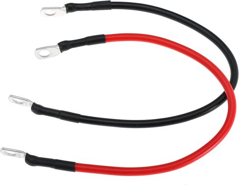 8 AWG Battery Cable 8 Gauge Power Inverter Cables with 5/16 Inch Lugs Both Ends for Solar Boat Marine RV Car 2 Pack (1FT) in Kuwait