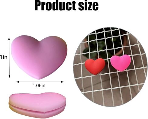 12 قطعة من مواد ترطيب مضرب التنس، مضرب تنس من السيليكون، ممتص اهتزازات مضرب التنس على شكل قلب، ممتص للصدمات (4 ألوان) in Kuwait