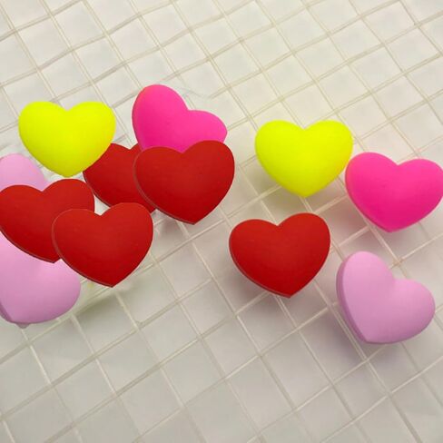 12 قطعة من مواد ترطيب مضرب التنس، مضرب تنس من السيليكون، ممتص اهتزازات مضرب التنس على شكل قلب، ممتص للصدمات (4 ألوان) in Kuwait