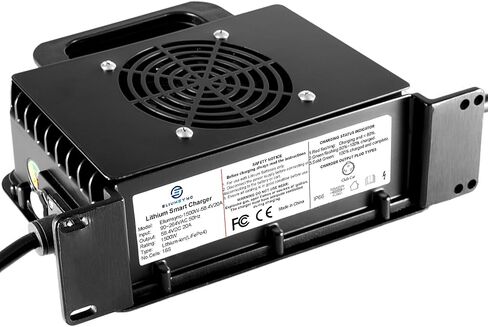 شاحن بطارية ليثيوم 1500 وات 48V20A 58.4 فولت 20 أمبير 16S LiFePo4 3-Pin مقبس مستدير عربات الجولف لنادي السيارات in Kuwait