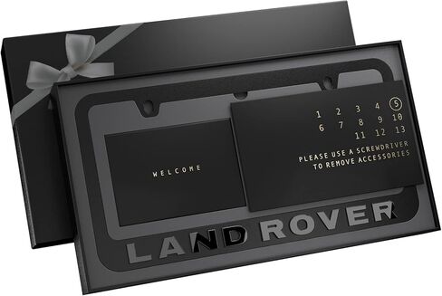 إطار لوحة ترخيص أسود لسيارة لاند روفر in Kuwait