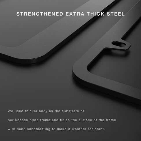 إطار لوحة ترخيص أسود لسيارة لاند روفر in Kuwait