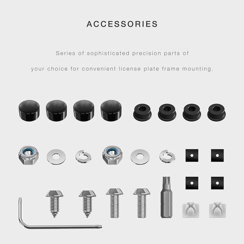 إطار لوحة ترخيص أسود لسيارة لاند روفر in Kuwait