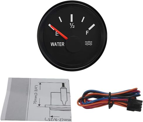 ELING Auto Boat Water Level Tank Gauge Meter 240-33 ohm Signal 2"(52mm) with Backlight in Saudi Arabia