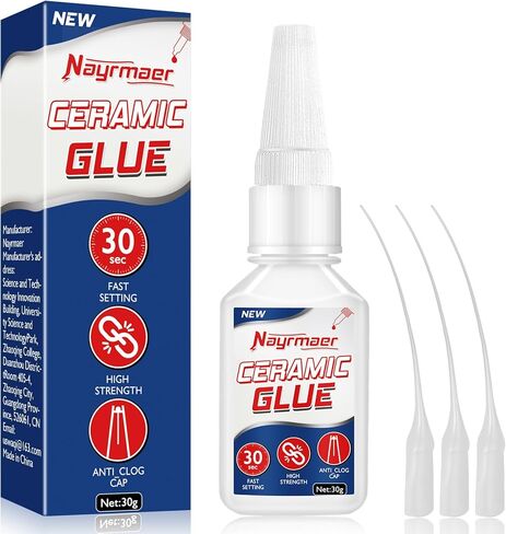 30g Ceramic Glue, Ceramic Glue for Pottery, Super Glue for Ceramic, Pottery, Porcelain, Glass, Plastic, Metal, Rubber and DIY Craft (1) in Saudi Arabia