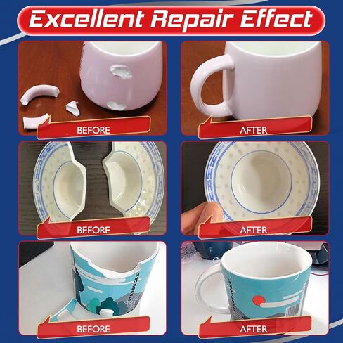 30g Ceramic Glue, Ceramic Glue for Pottery, Super Glue for Ceramic, Pottery, Porcelain, Glass, Plastic, Metal, Rubber and DIY Craft (1) in Saudi Arabia