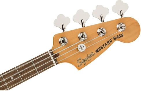 Squier Classic Vibe 60s موستانج باس، أبيض أولمبي، لوحة أصابع لوريل in Saudi Arabia