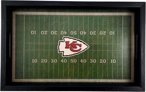 صينية خشبية لملعب كرة القدم دالاس كاوبويز NFL من Fan Creations - خادم شعار الفريق المزخرف مع مقابض للطعام والشراب - للترفيه في يوم اللعبة أو منظم الطاولة - أظهر فخر رعاة البقر الخاص بك in Saudi Arabia