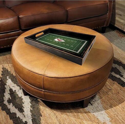 صينية خشبية لملعب كرة القدم دالاس كاوبويز NFL من Fan Creations - خادم شعار الفريق المزخرف مع مقابض للطعام والشراب - للترفيه في يوم اللعبة أو منظم الطاولة - أظهر فخر رعاة البقر الخاص بك in Saudi Arabia