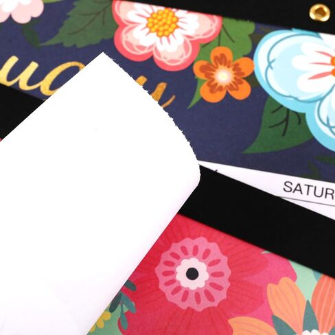 2024-2025 Desk Calendar - Desk Calendar 2024-2025 from JUL. 2024 - DEC. 2025, 17" x 12", 18 Monthly Desk/Wall Calendar 2-in-1, Thick Paper with 2 Corner Protectors, Large Unruled Blocks - Blue Floral in Saudi Arabia