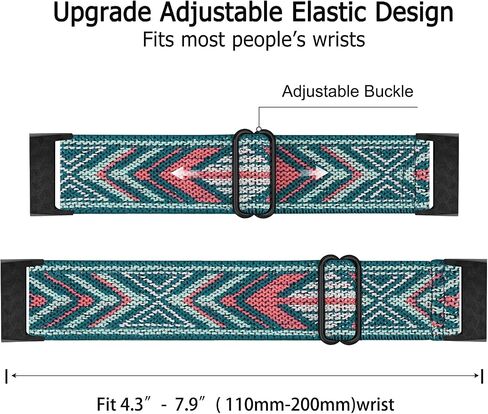 [3 عبوات] أربطة مرنة قابلة للتعديل متوافقة مع Fitbit Charge 4 / Charge 3 / Charge 4 SE سوار معصم قابل للتمدد ناعم للنساء والرجال in Saudi Arabia
