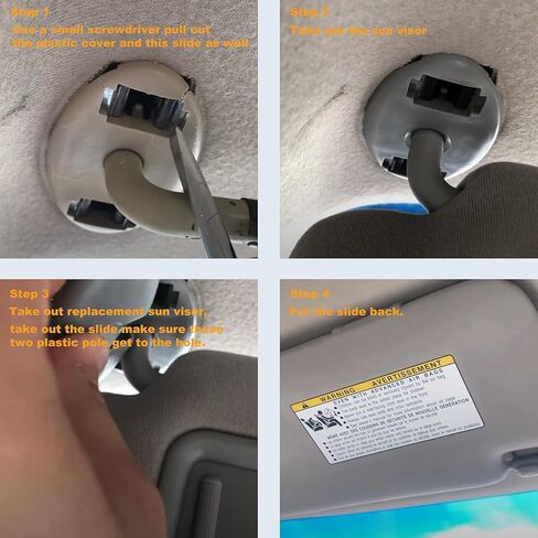 واقي الشمس من الجانب الأيسر للسائق متوافق مع 2007 2008 2009 2010 2011 Toyo-ta Camry وCamry Hybrid بدون فتحة سقف يحل محل الطراز 74320-06780-B0 (رمادي) in Kuwait