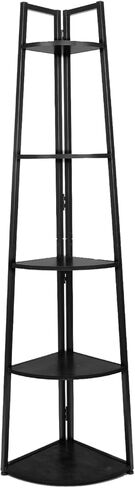 رف الزاوية 65 بوصة طويل القامة خزانة الكتب 5 الطبقة الزاوية رف الكتب الزاوية سلم الجرف رف الكتب الصغيرة العتيقة رف النبات قائما بذاته للحمام، المطبخ، غرفة المعيشة، غرفة نوم، مكتب المنزل in Kuwait