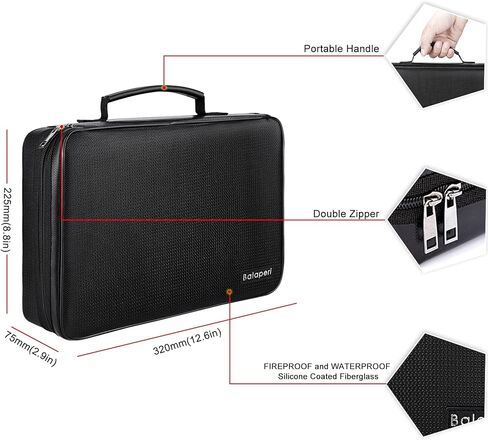 حقيبة تخزين منظم البطارية، حقيبة آمنة مقاومة للحريق مع قفل، حامل بطارية مقاوم للانفجار مع جهاز اختبار BT-168 - يحمل أكثر من 220 بطارية بأحجام مختلفة (البطاريات غير متضمنة) in Kuwait