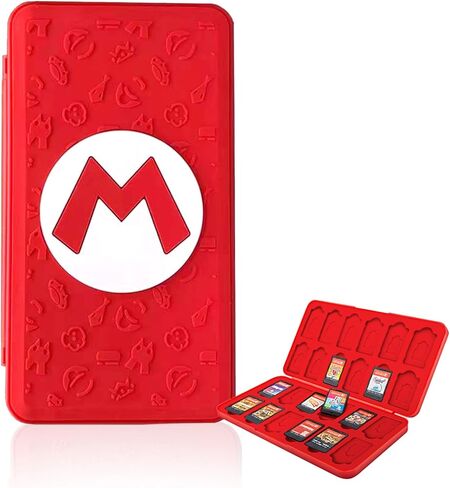 حافظة بطاقات الألعاب لجهاز نينتندو سويتش، حامل بطاقات ألعاب ريليف سويتش، صندوق تخزين بطاقات ألعاب سويتش، منظم بطاقات ألعاب سويتش ذو سعة كبيرة، 24 فتحة (C-2) in Kuwait