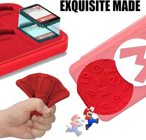 حافظة بطاقات الألعاب لجهاز نينتندو سويتش، حامل بطاقات ألعاب ريليف سويتش، صندوق تخزين بطاقات ألعاب سويتش، منظم بطاقات ألعاب سويتش ذو سعة كبيرة، 24 فتحة (C-2) in Kuwait