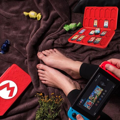 حافظة بطاقات الألعاب لجهاز نينتندو سويتش، حامل بطاقات ألعاب ريليف سويتش، صندوق تخزين بطاقات ألعاب سويتش، منظم بطاقات ألعاب سويتش ذو سعة كبيرة، 24 فتحة (C-2) in Kuwait