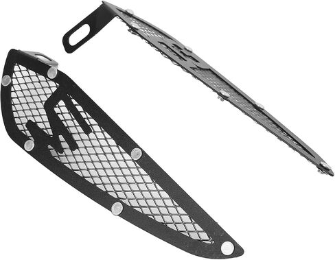 Fuel Tank Side Guard, Fydun 2pcs Motorcycle Fuel Tank Air Intake Trim Aluminum Replacement for MT03 2020‑2021(Black) in Saudi Arabia