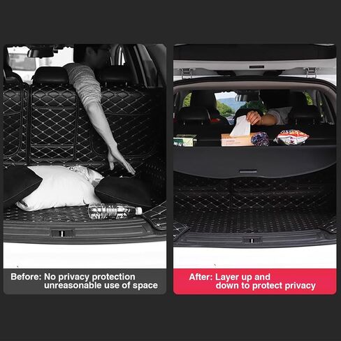 غطاء صندوق السيارة مناسب لهوندا CRV CR-V 2022 2021 2020 2019 2018 2017 قماش أسود قابل للسحب خلفي لحمل الأمتعة والأمتعة غطاء حماية للظل جميع ملحقات الطقس in Saudi Arabia