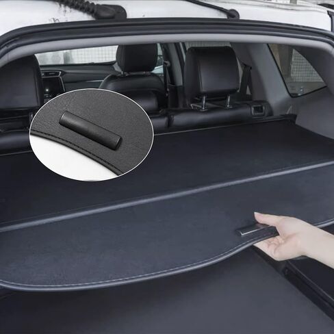 غطاء صندوق السيارة مناسب لهوندا CRV CR-V 2022 2021 2020 2019 2018 2017 قماش أسود قابل للسحب خلفي لحمل الأمتعة والأمتعة غطاء حماية للظل جميع ملحقات الطقس in Saudi Arabia