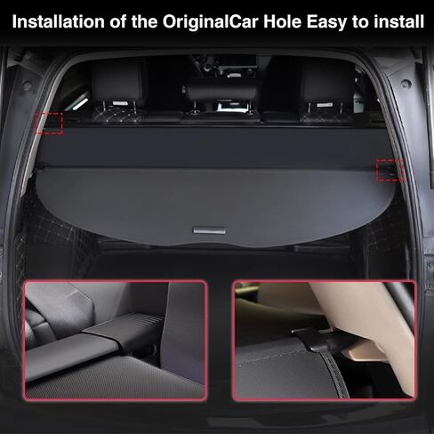 غطاء صندوق السيارة مناسب لهوندا CRV CR-V 2022 2021 2020 2019 2018 2017 قماش أسود قابل للسحب خلفي لحمل الأمتعة والأمتعة غطاء حماية للظل جميع ملحقات الطقس in Saudi Arabia