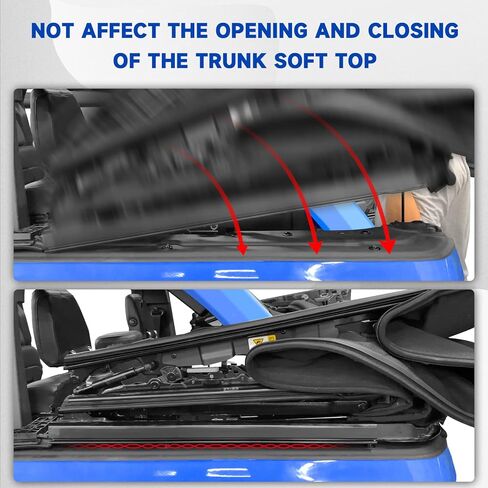 واقي غطاء جانبي لرف البضائع لملحقات Ford Bronco 2021 2022 2023 2024 4 أبواب، واقي جانبي لرف صندوق السيارة، واقيات حافة جانبية لصندوق السيارة، أغطية جانبية لسرير البضائع الناعمة in Kuwait