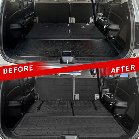 Xipoo Cargo Liner Compatible with 2016-2022 Honda Pilot Rear Backrest Mat Back Seat Protector Replacement for 2016 2017 2018 2019 2020 2021 2022 Honda Pilot Accessories (2nd Backrest Mat) in Saudi Arabia