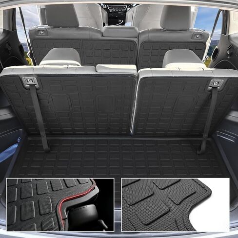 Xipoo Cargo Liner Compatible with 2016-2022 Honda Pilot Rear Backrest Mat Back Seat Protector Replacement for 2016 2017 2018 2019 2020 2021 2022 Honda Pilot Accessories (2nd Backrest Mat) in Saudi Arabia