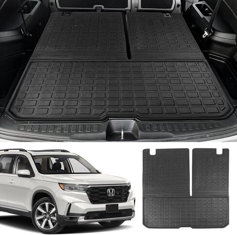 Xipoo Cargo Liner Compatible with 2016-2022 Honda Pilot Rear Backrest Mat Back Seat Protector Replacement for 2016 2017 2018 2019 2020 2021 2022 Honda Pilot Accessories (2nd Backrest Mat) in Saudi Arabia