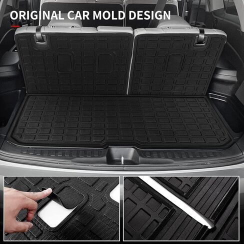 Xipoo Cargo Liner Compatible with 2016-2022 Honda Pilot Rear Backrest Mat Back Seat Protector Replacement for 2016 2017 2018 2019 2020 2021 2022 Honda Pilot Accessories (2nd Backrest Mat) in Saudi Arabia