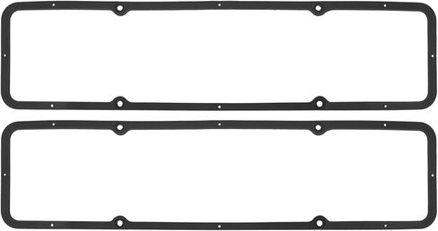 X AUTOHAUX 2pcs Black Valve Cover Rubber Steel Core Gasket for Chevy SBC 283 305 327 350 Engine Valve Cover Gasket Set in Saudi Arabia