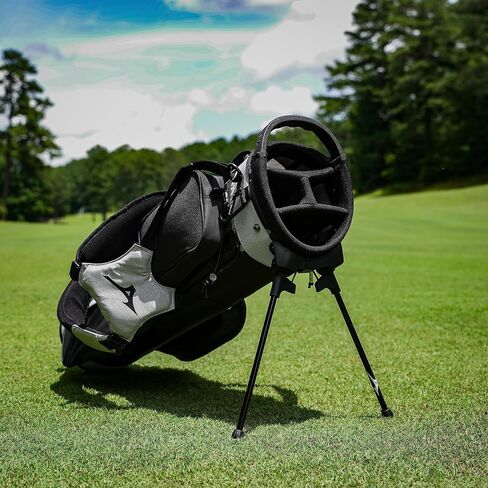 Mizuno BR-D2 Golf Carry Bag | 4 Way Top Cuff | 2 Full Length Dividers | Dual Shoulder Straps | Manual Open/Close Mini Stand Legs | Detachable Mod Pouch in Saudi Arabia
